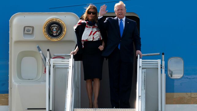 Donald Trump llega a Reino Unido para visita de Estado de tres días