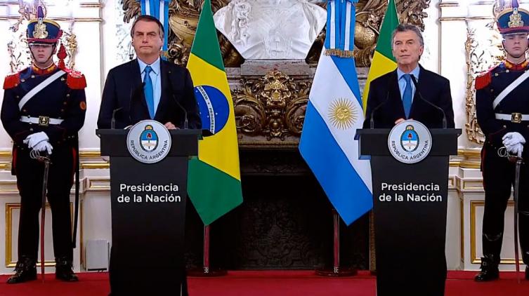 Bolsonaro, en su primera visita al país: 