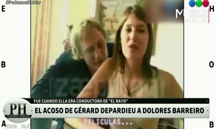 Dolores Barreiro contó un episodio de acoso sufrido con Gérard Depardieu