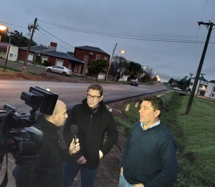 Borla recorrió otra obra del gobierno provincial  