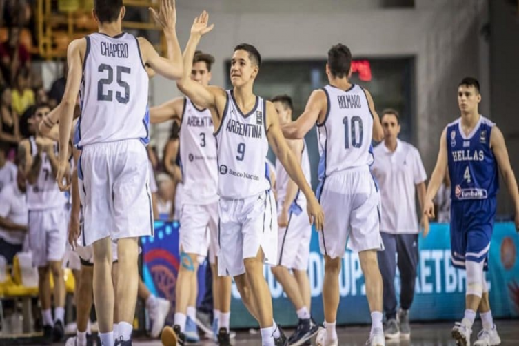 Basquet: triunfo de la Selección Argentina Sub-19 ante Grecia