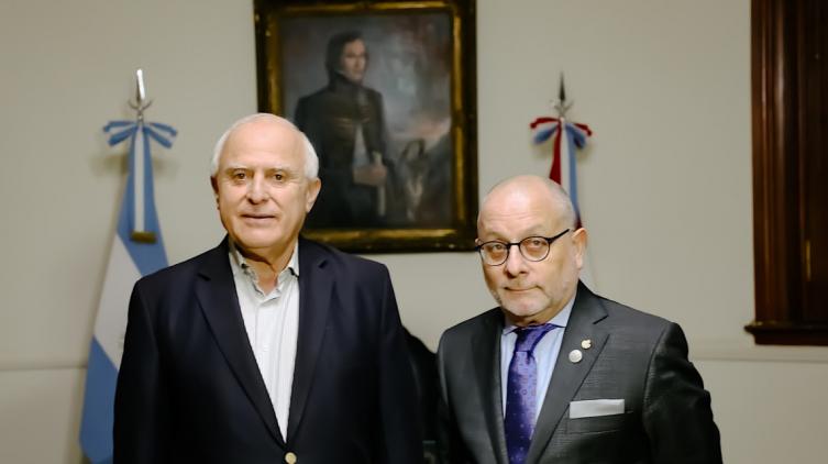 Lifschitz recibió al ministro de Relaciones Exteriores de la Nación