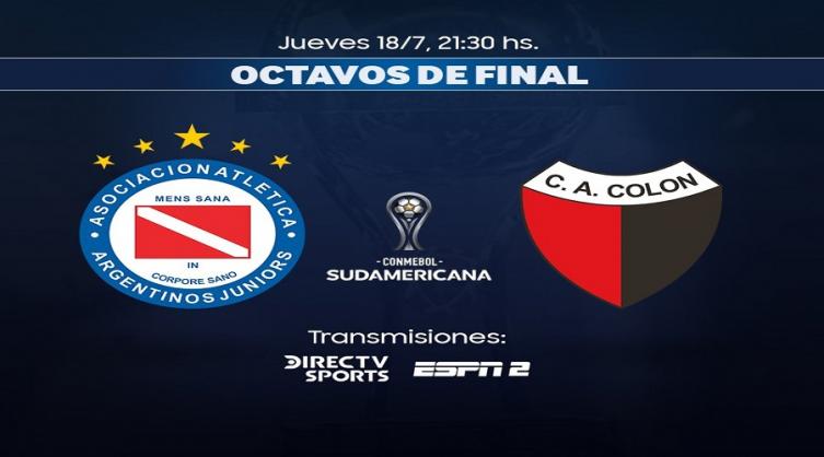 8vos de la Sudamericana: Colón visitará a Argentinos Jrs. con la misión de dar vuelta la historia 