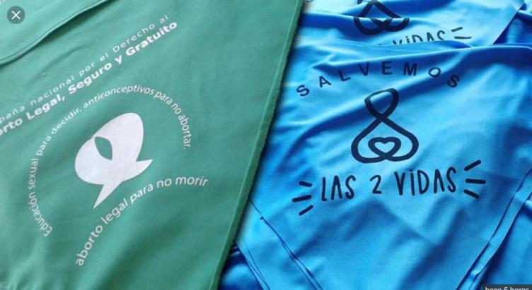 Habilitaron los pañuelos verdes y celestes en las boletas