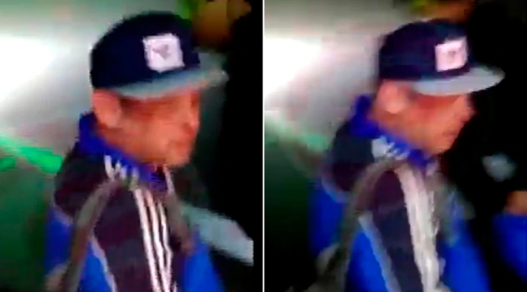 El cantante, minutos después del siniestro: 