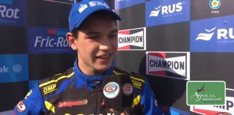 Ian Reutemann, sobrino nieto del Lole, ganó su primera carrera e ilusiona cada vez más