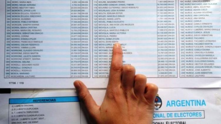 Consultá el padrón para ver si cambió tu lugar de votación