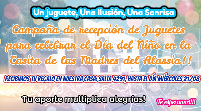 Campaña solidaria para recaudar jueguetes