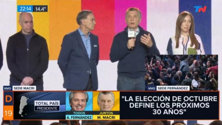 Macri reconoció la derrota en las PASO: 