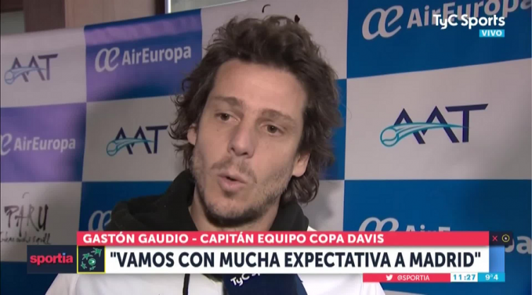Gastón Gaudio: “Estamos contentos por el buen nivel de todos los argentinos”