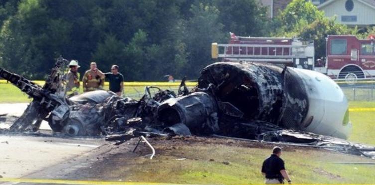 Un ex piloto de Nascar salvó su vida de milagro tras un accidente de avión