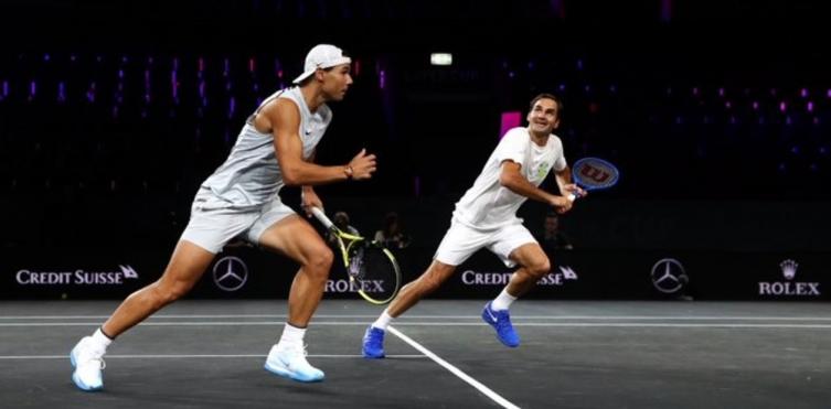 Roger Federer y Rafael Nadal se entrenaron juntos: ¿serán pareja de dobles?