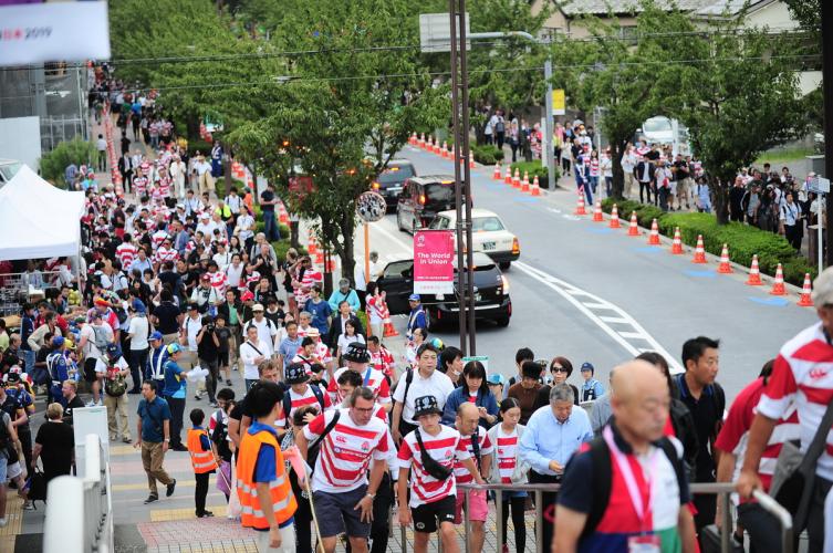Los organizadores del Mundial de rugby lanzan una alerta por el acercamiento de un tifón