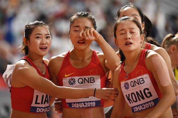 Mundial de Atletismo: el día en que la posta china dio que hablar por un insólito final