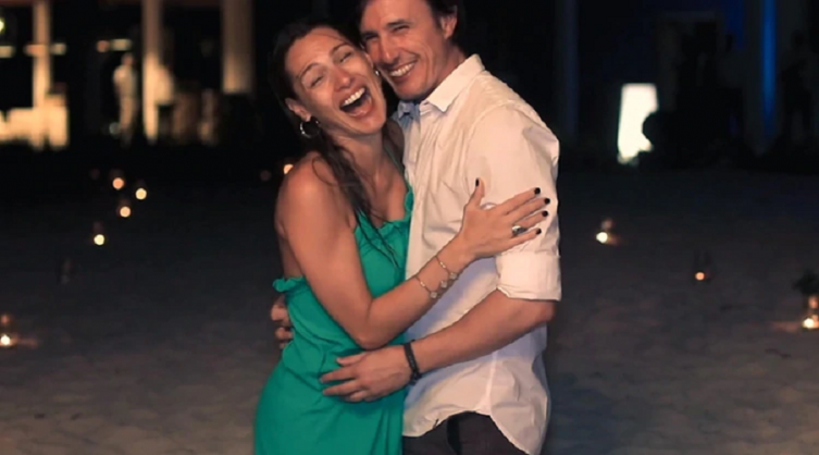 La romántica foto que publicó Roberto García Moritán: 