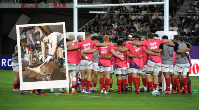 Jugadores de rugby de Canadá, a la calle a ayudar en Japón tras el tifón