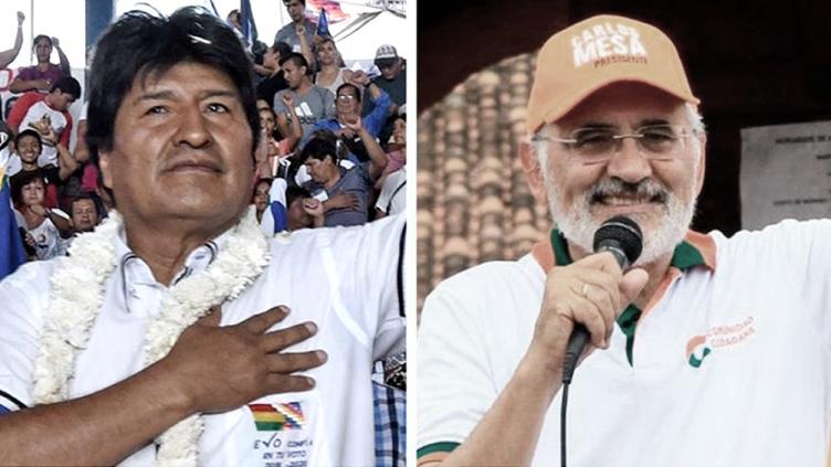Morales y Mesa van a segunda vuelta en Bolivia