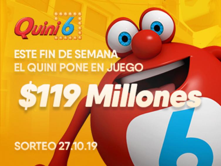 Este domingo el Quini 6 sortea 119 millones