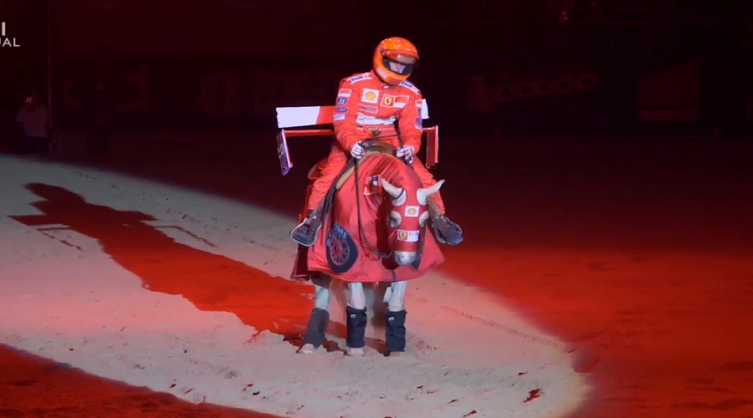 El homenaje de la hija de Michael Schumacher a su padre en una competencia de equitación