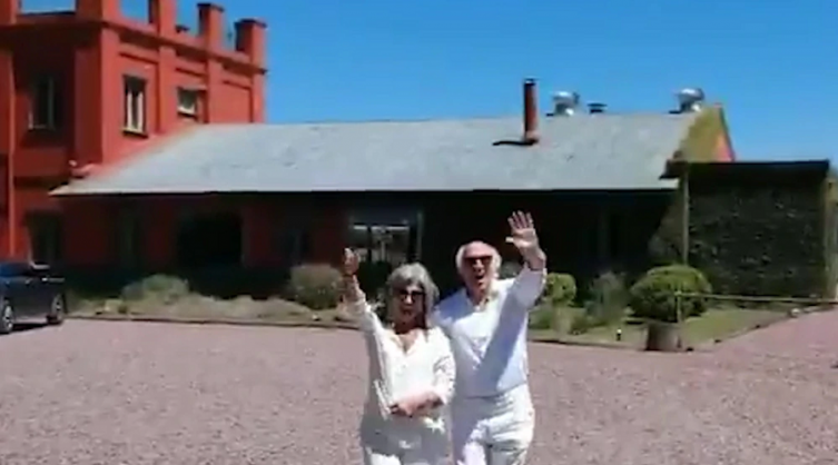 El video de Bianchi y su mujer Margarita para invitar a su fiesta de los “140 años”