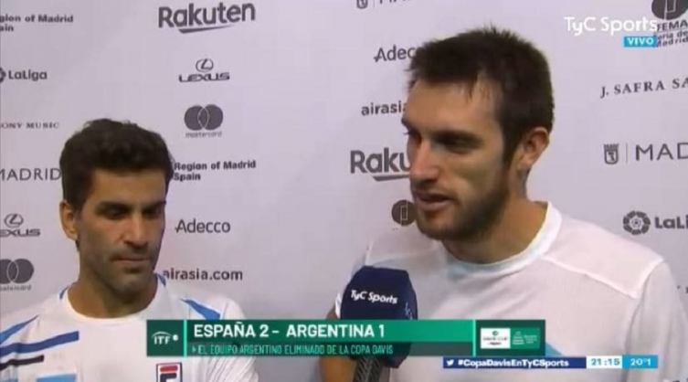 Copa Davis: La palabra de Mayer y Machi González tras la derrota ante España