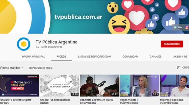 Canales youtubers 