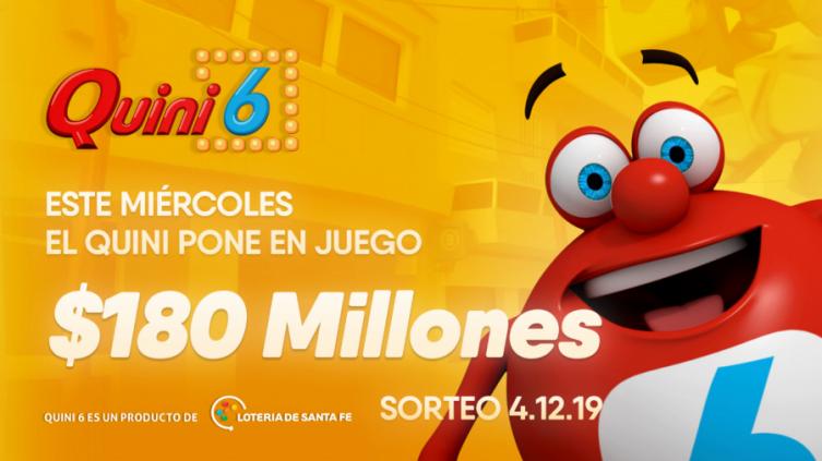 Esta noche, el Quini 6 se viene con $180 millones