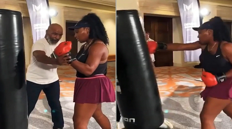 El video de Mike Tyson enseñándole a boxear a Serena Williams que recorre el mundo