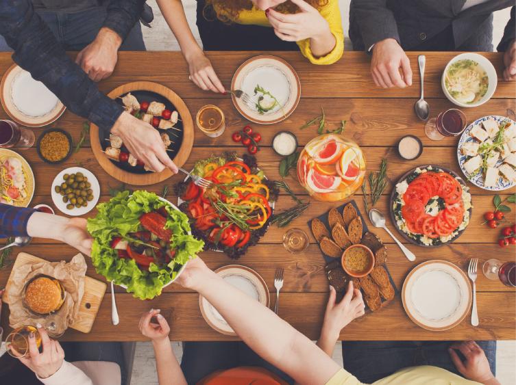 Consejos para no desperdiciar comida durante las fiestas