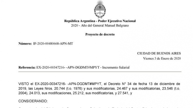 Punto por punto: qué dice el decreto del aumento salarial a privados