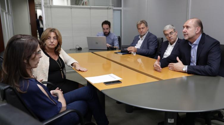 Perotti se reunió con ministros y funcionarios nacionales