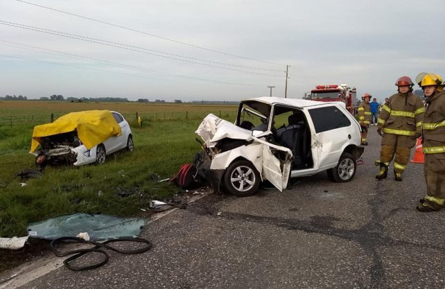 Violento choque en la ruta 80:  un hombre muerto y otro herido