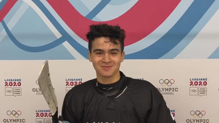 Junior Espósito, en la semifinal del 3x3 mixto en Lausanne 2020