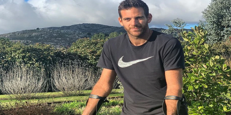 Los primeros pasos de Juan Martín del Potro 48 horas después de la operación
