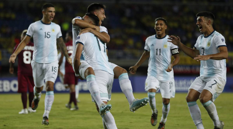 Preolimpico: La Selección Sub 23 goleó 4-1 a Venezuela y avanzó como líder de su grupo  a la fase final