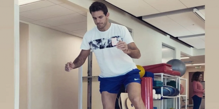 El video que muestra los avances de Del Potro tras la operación de rodilla