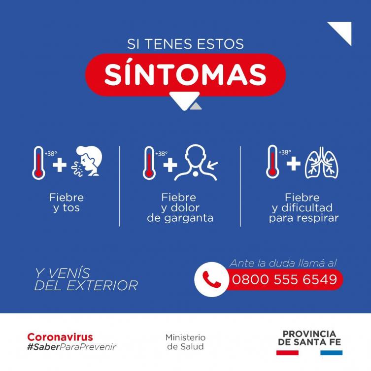 Recomendaciones y un 0800 para prevenir el Coronavirus