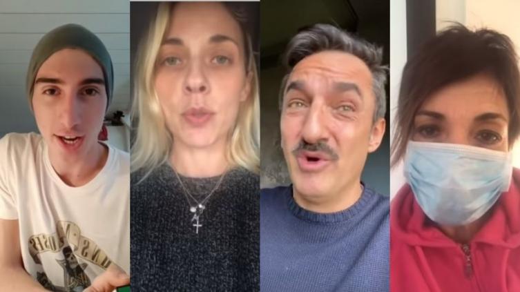 Viral: italianos graban mensajes a sus 