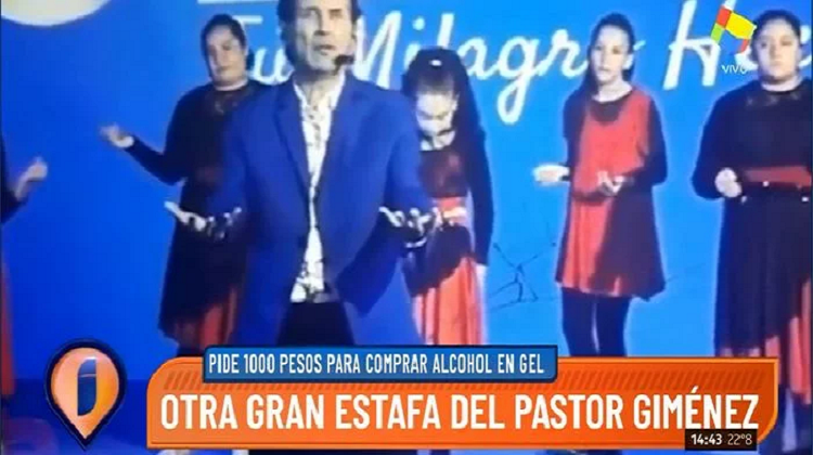La estafa del Pastor Giménez: pide $1.000 por alcohol en gel