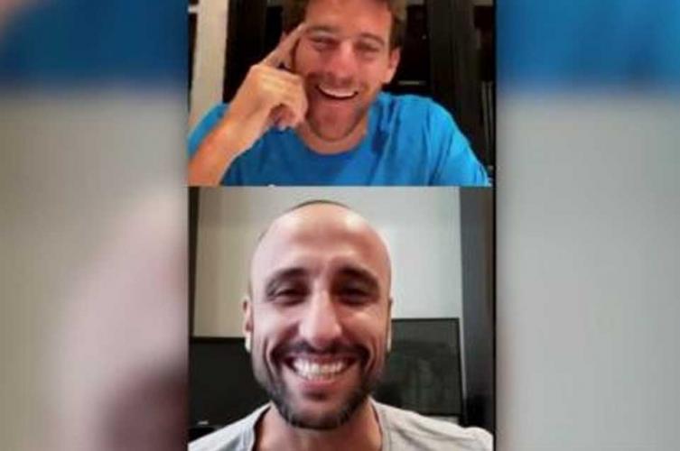 La confesión y el momento gracioso en vivo de Del Potro y Ginobili