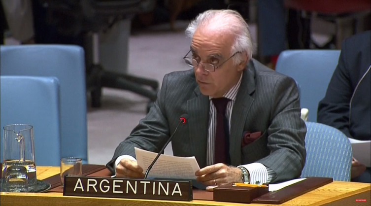 El embajador argentino ante la ONU está internado por coronavirus