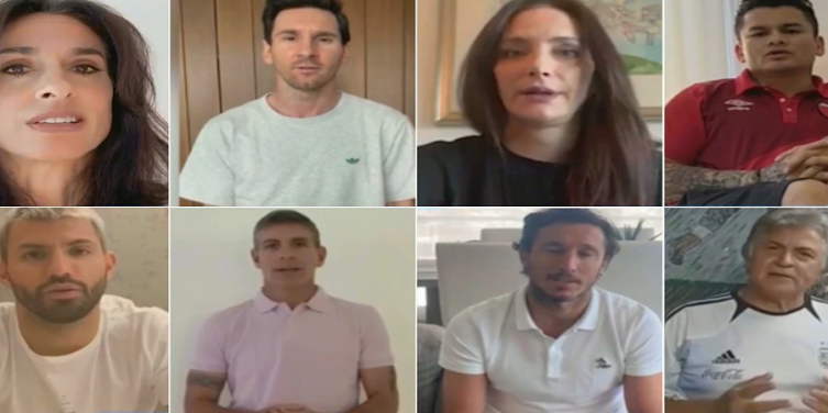 Los mensajes de Messi, Sabatini y Aymar para combatir el coronavirus