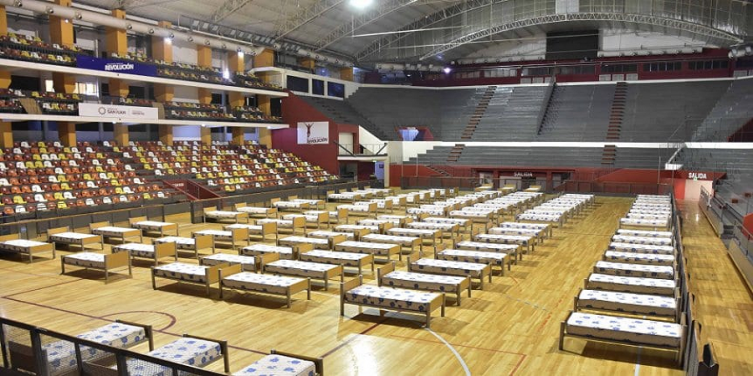 El Cantoni de San Juan, otro estadio argentino convertido en hospital de campaña