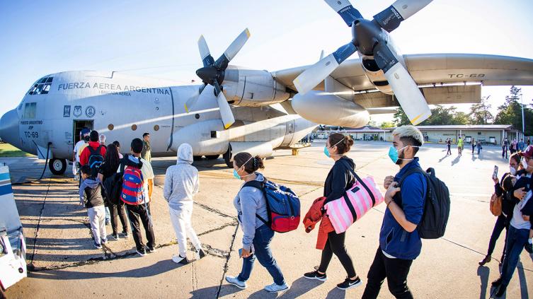 Cancillería informó que ya retornó al país casi el 90 por ciento de los argentinos varados