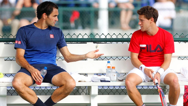 La broma que Roger Federer le hace a Diego Schwartzman cada vez que lo ve