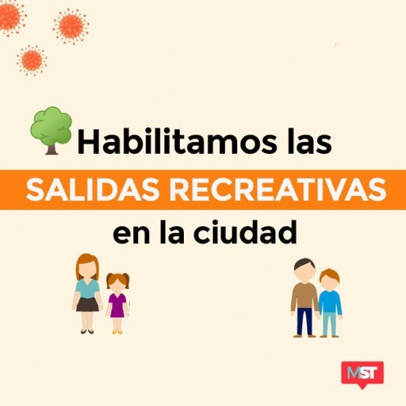 Está vigente la habilitación para realizar salidas recreativas 