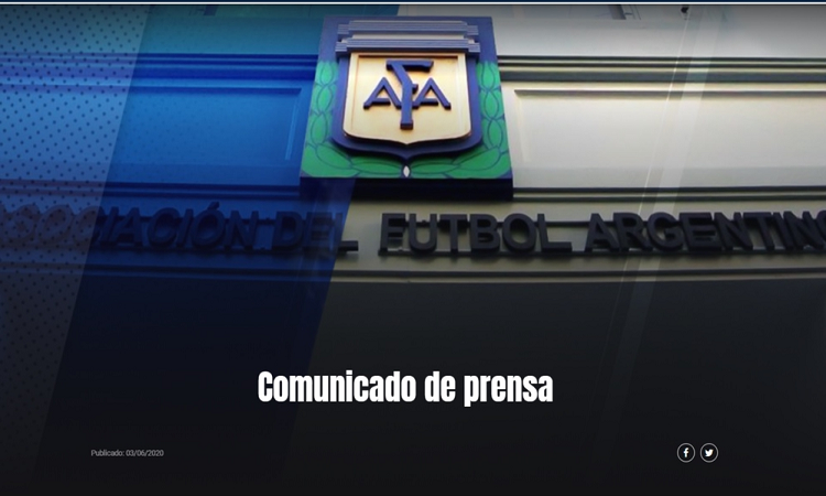 El comunicado de la AFA luego de que un equipo de la Primera Nacional rompiera la cuarentena para entrenarse en su estadio