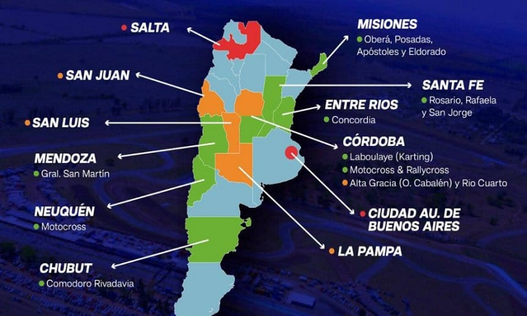 Los lugares donde el automovilismo puede acelerar