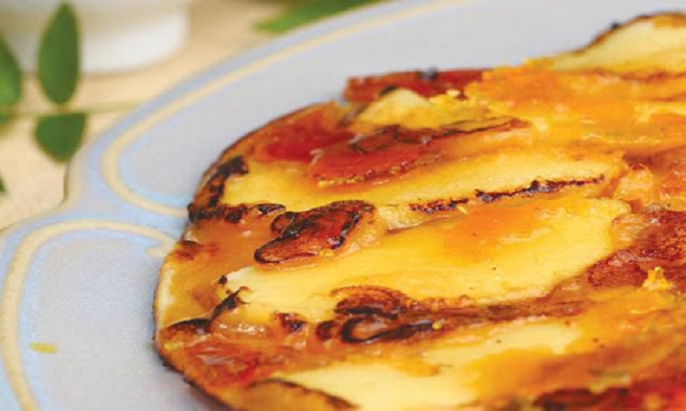Receta de  Panqueque de manzana y caramelo