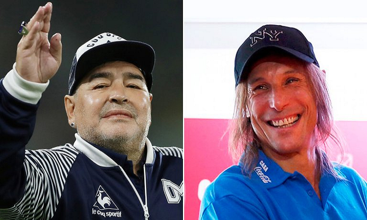 La respuesta del presidente de Gimnasia de sumar a Caniggia al cuerpo técnico de Maradona